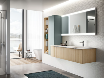 ELITE 05 - Wall-mounted vanity unit with drawers by Gruppo Geromin - view 2